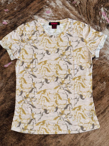 Rock & Roll Women's Horse Print T-Shirt