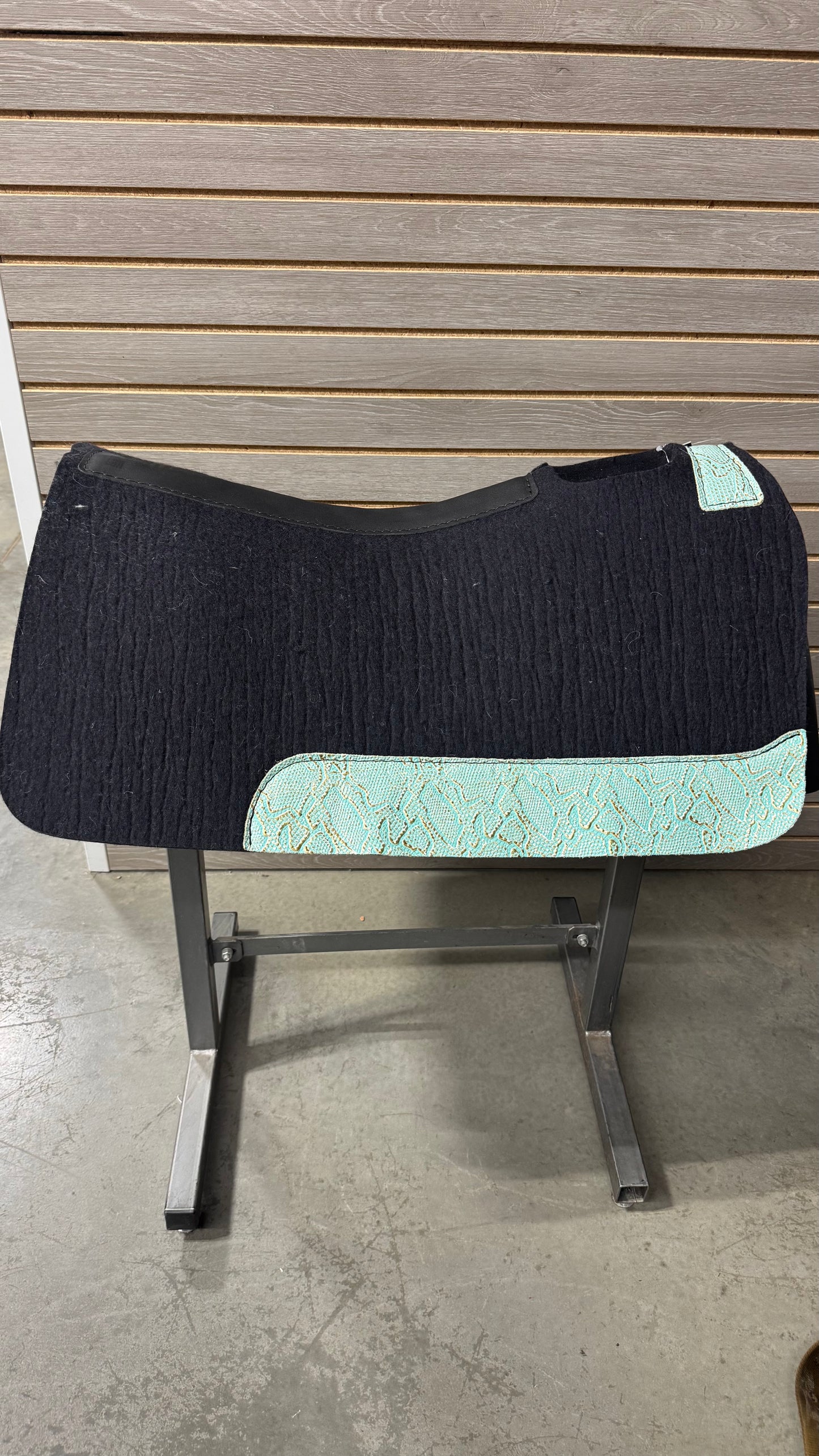 5 Star Barrel Racer Saddle Pad (Cascabel Mint and Gold Wear Leathers) 30X28