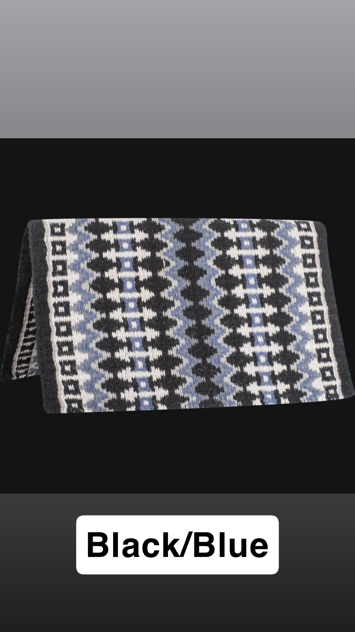 Classic Equine Wool Saddle Blanket