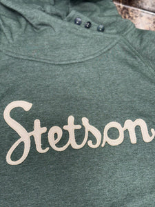 Stetson Women's Heather Green Embroidery Hoodie