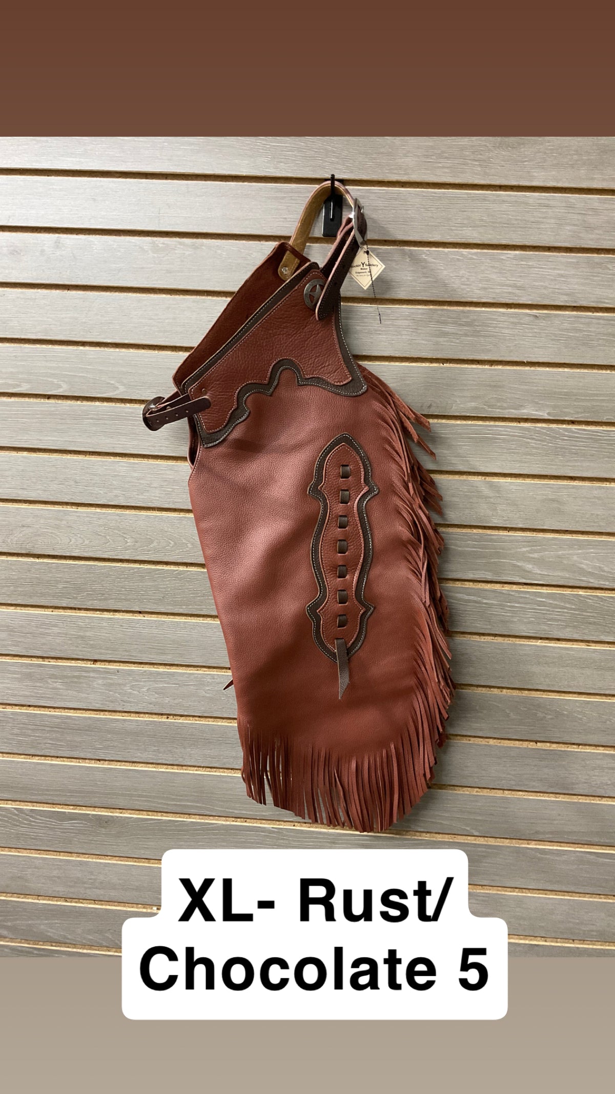 Rockin' Y Adult Two-Tone Leather Chinks (#1)