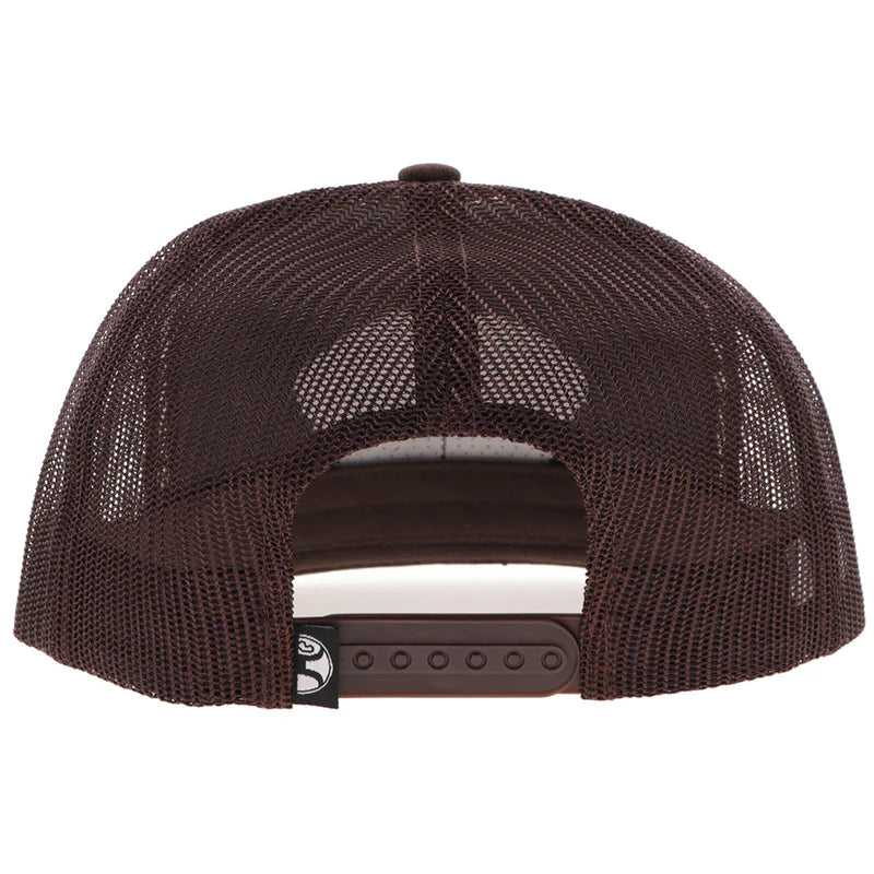 Hooey Brown White & Blue "Punchy" Patch Hat