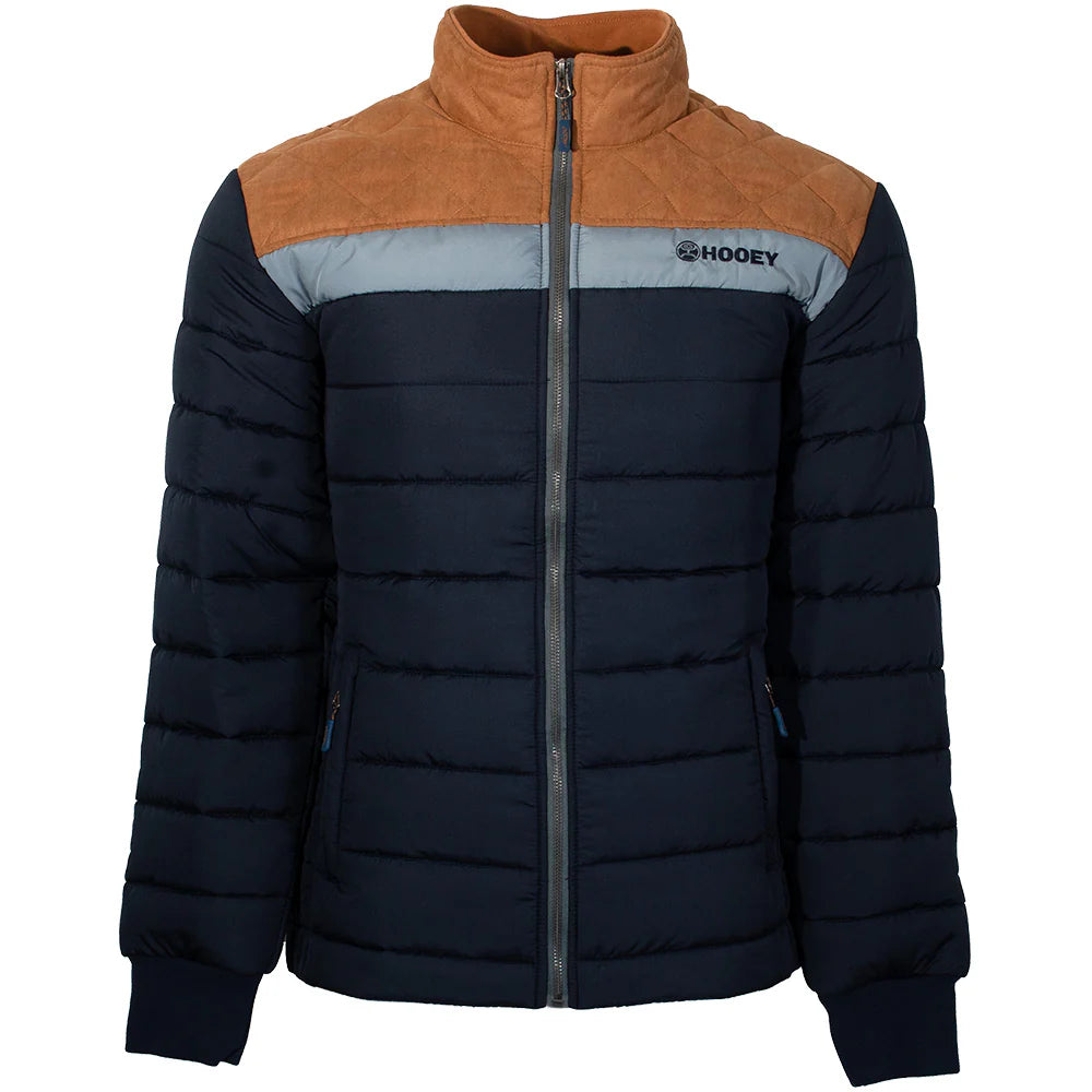 Hooey Boy's Navy w/ Tan Puffer Jacket