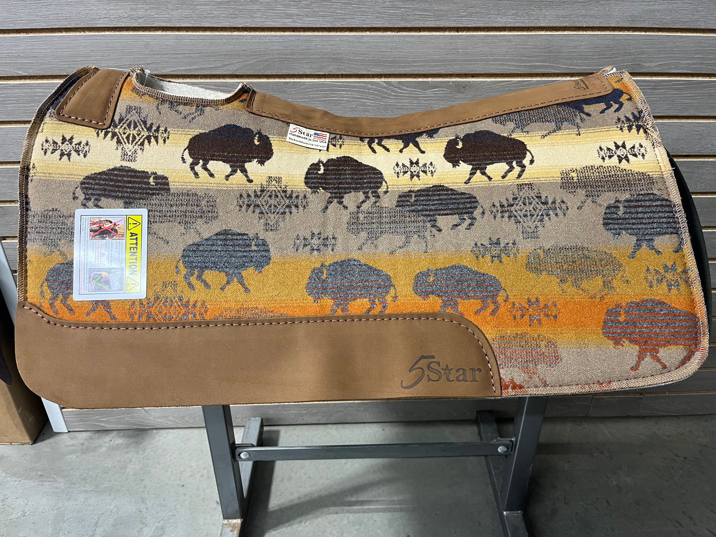 5 Star Land of the Buffalo Signature Top Saddle Pad (Made with Real Pendleton Fabric)