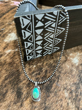 Load image into Gallery viewer, 18&quot; Turquoise Drop Necklace
