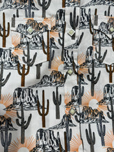 Load image into Gallery viewer, Rock &amp; Roll Girl&#39;s Orange Sun Cactus Western Shirt
