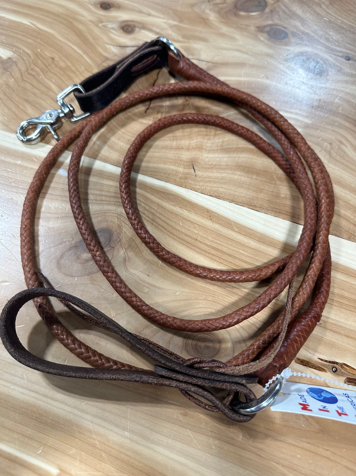 Jerry Beagley Round Braided Leather Rein