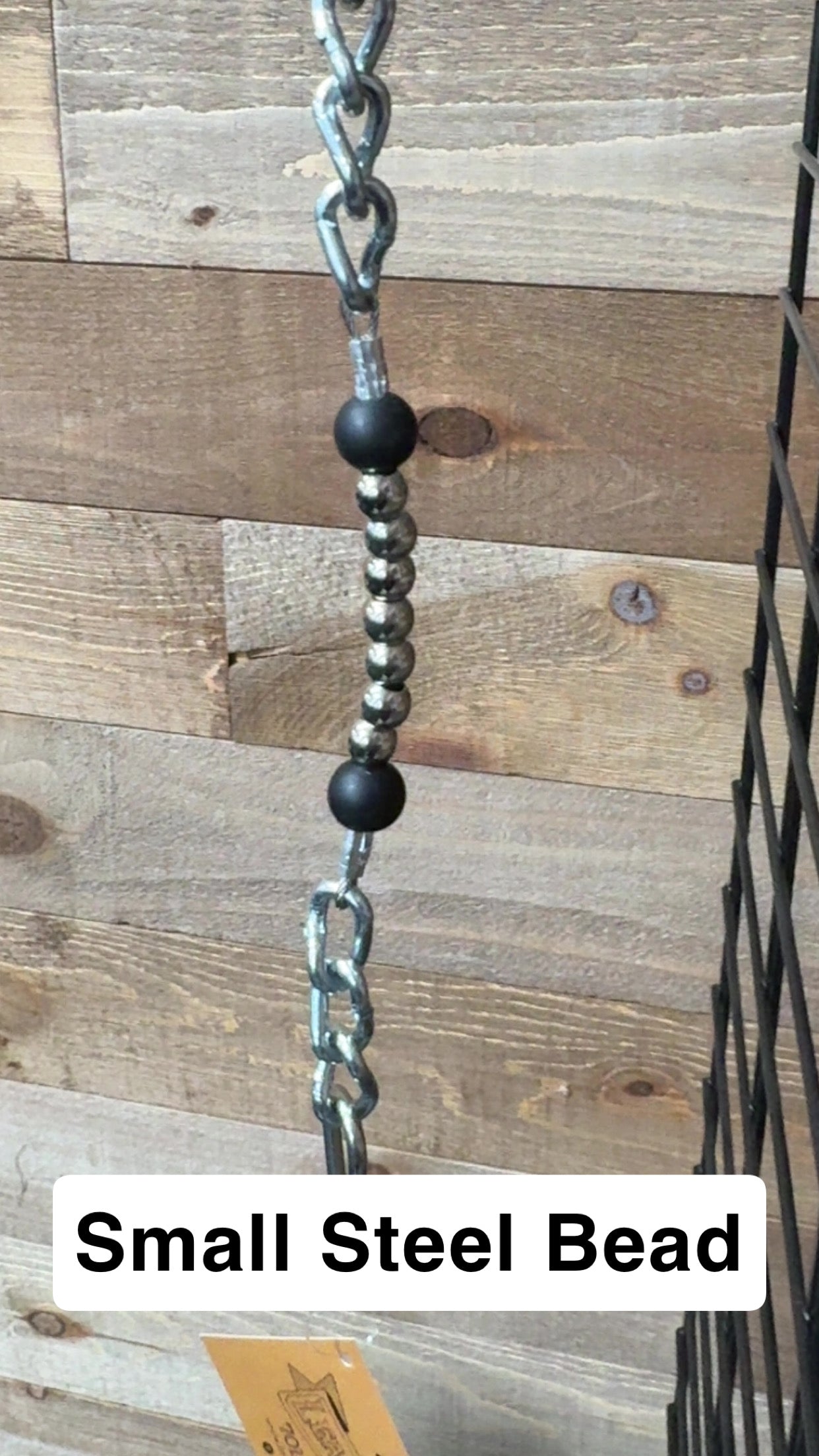Stainless Steel Ball Curb Strap w/ Silicone Ends