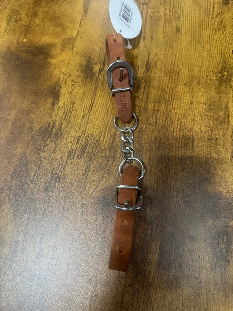 Oxbow Leather Short Single Chain Curb Strap