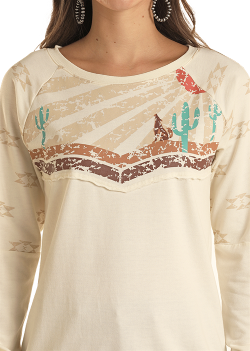 Panhandle Women's Howling at Dusk Long Sleeve T-Shirt