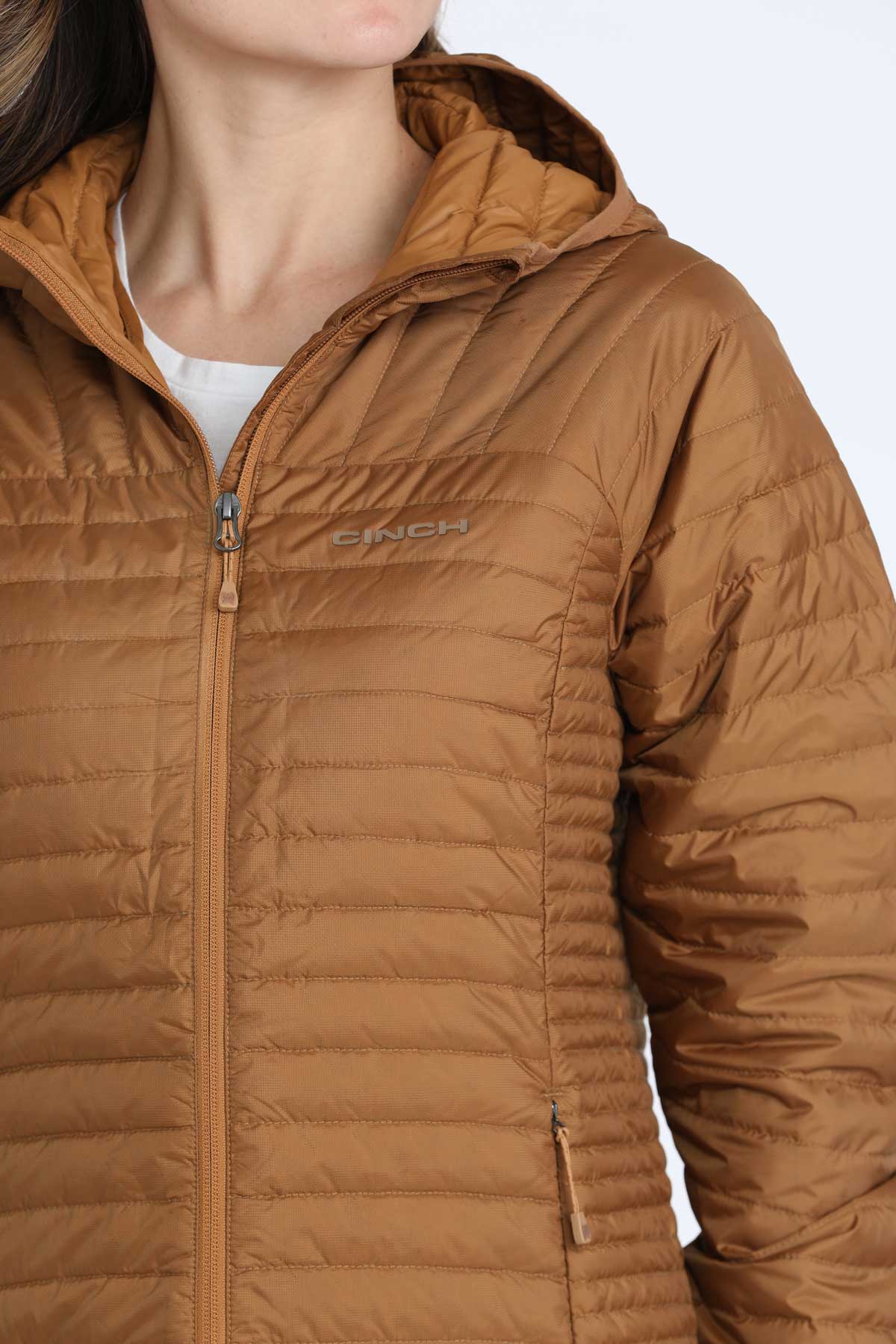 Cinch Women's Brown Puffer Down Jacket