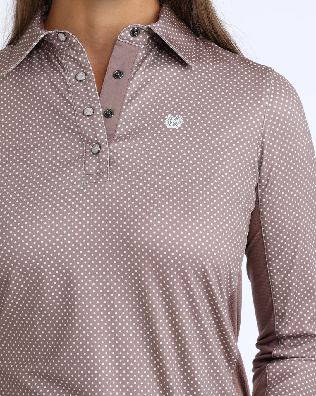 Cinch Women's Twilight Mauve Dot ArenaFlex Hybrid Pullover Western Shirt