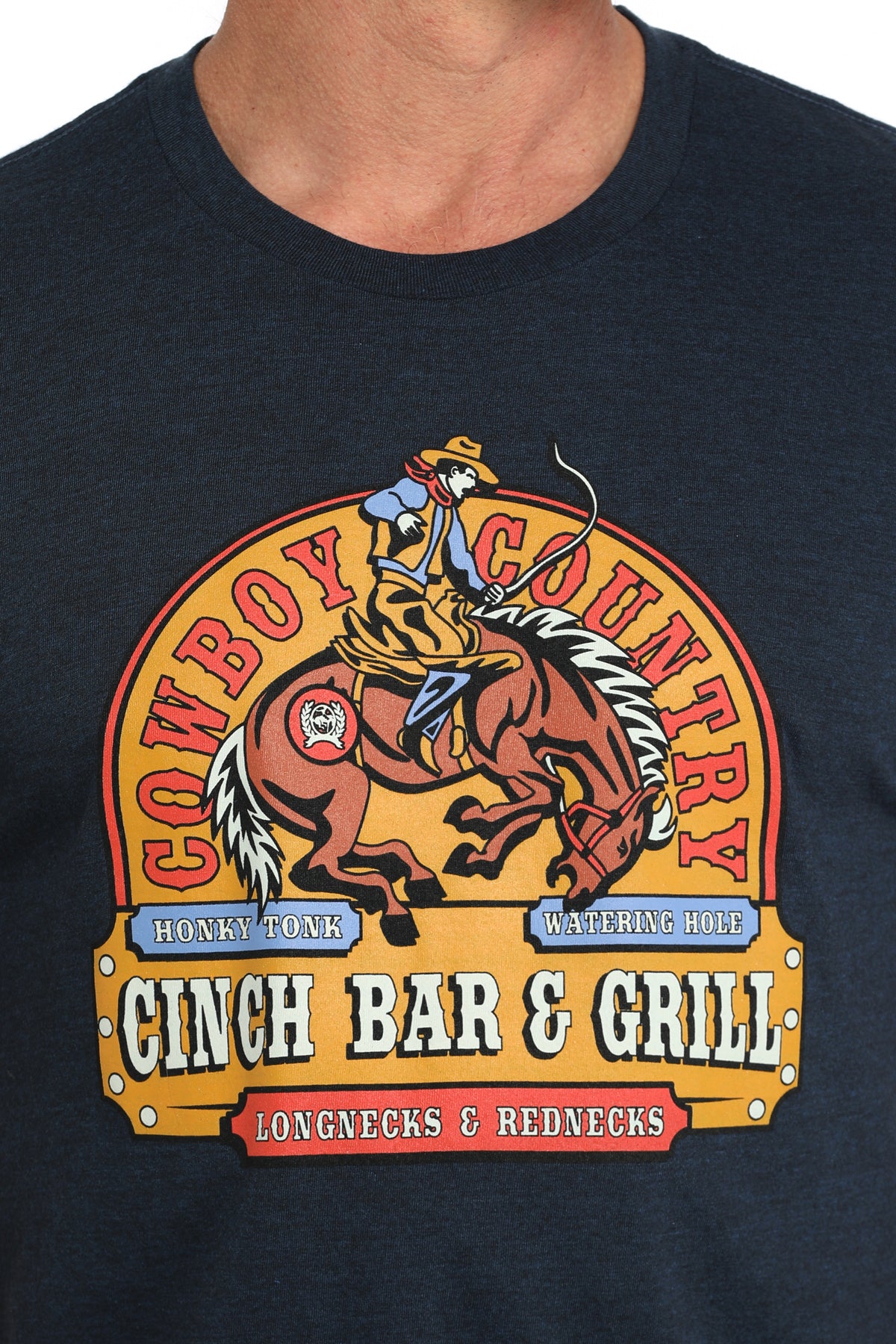 Cinch Men's Navy Bar & Grill T-Shirt