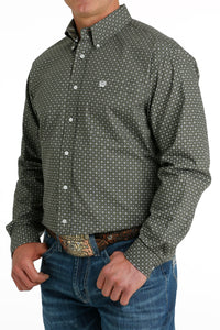 Cinch Men's Olive Clover Western Shirt