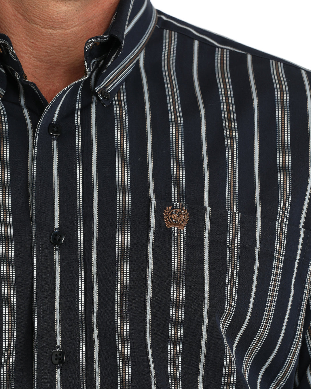 Cinch Men's Navy Sky Captain Stripe Western Shirt