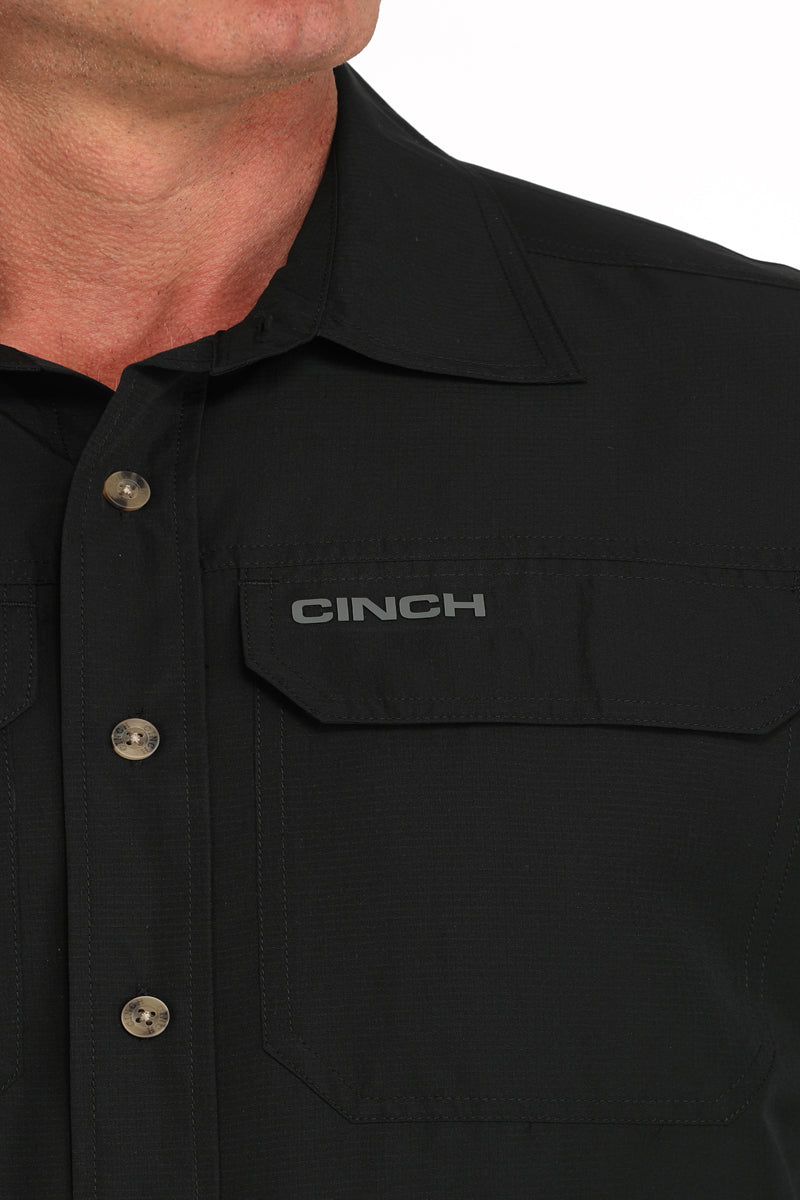 Cinch Men's ArenaFlex Solid Black Western Shirt
