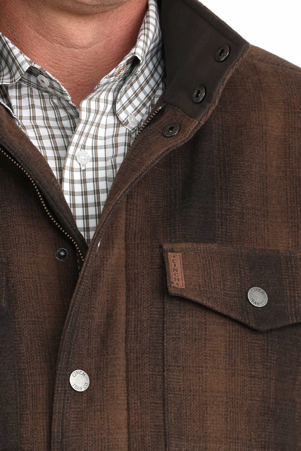 Cinch Men's Brown Twill Frontier Coat