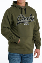 Load image into Gallery viewer, Cinch Men&#39;s Olive Embroidered Hoodie
