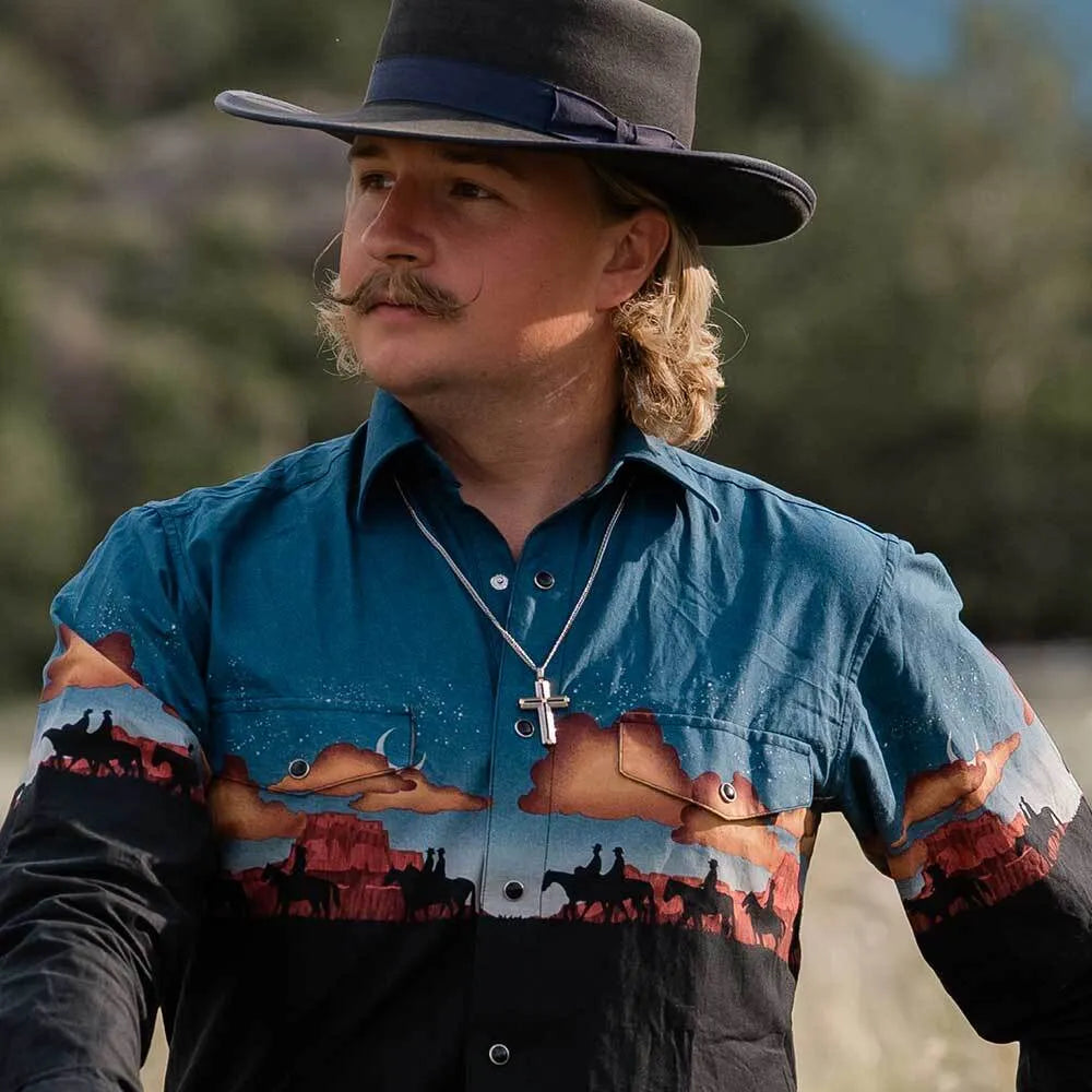 Montana Silversmiths Golden Points Cross Necklace