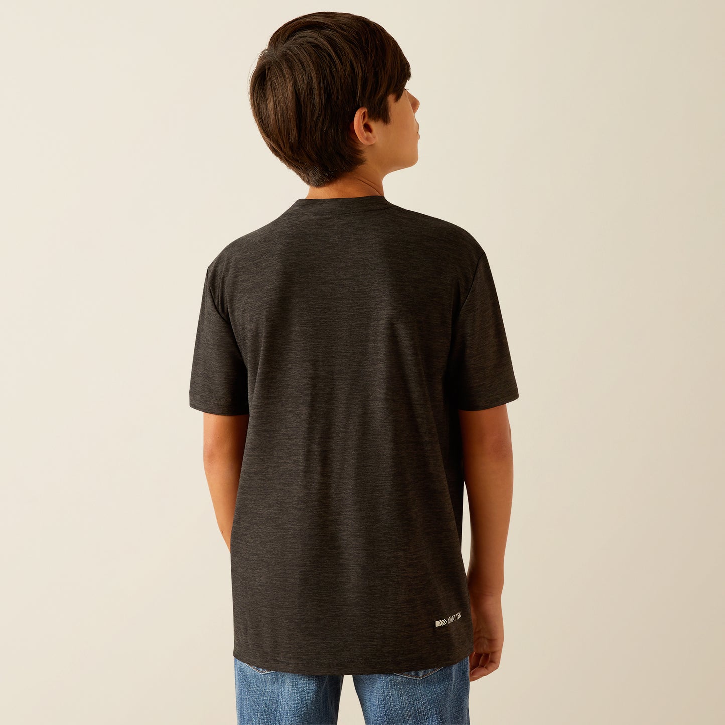 Ariat Boy's TEK Heather Charcoal Camo Stripe Charger T-Shirt