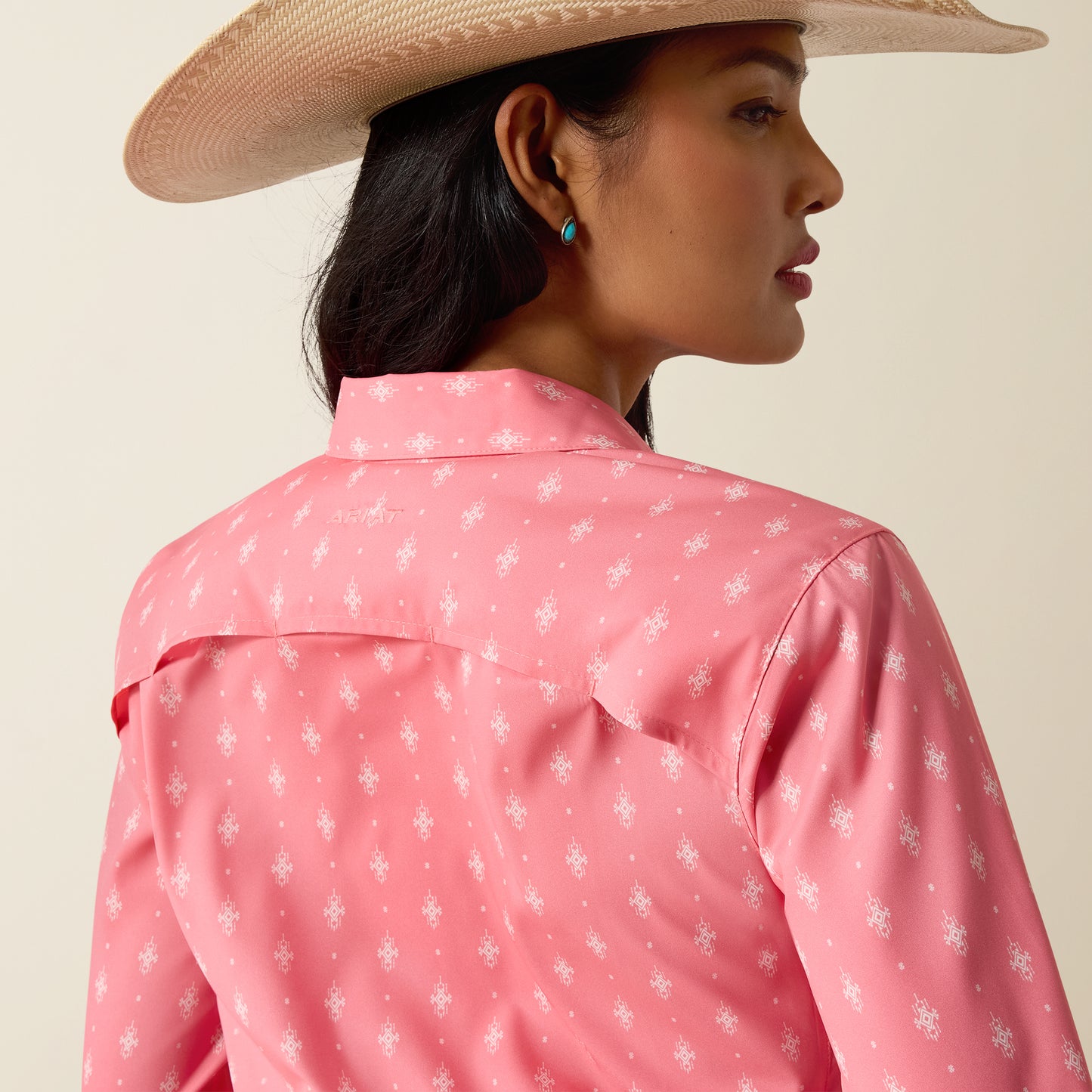 Ariat Women's VentTEK Sun Kissed Coral Western Shirt