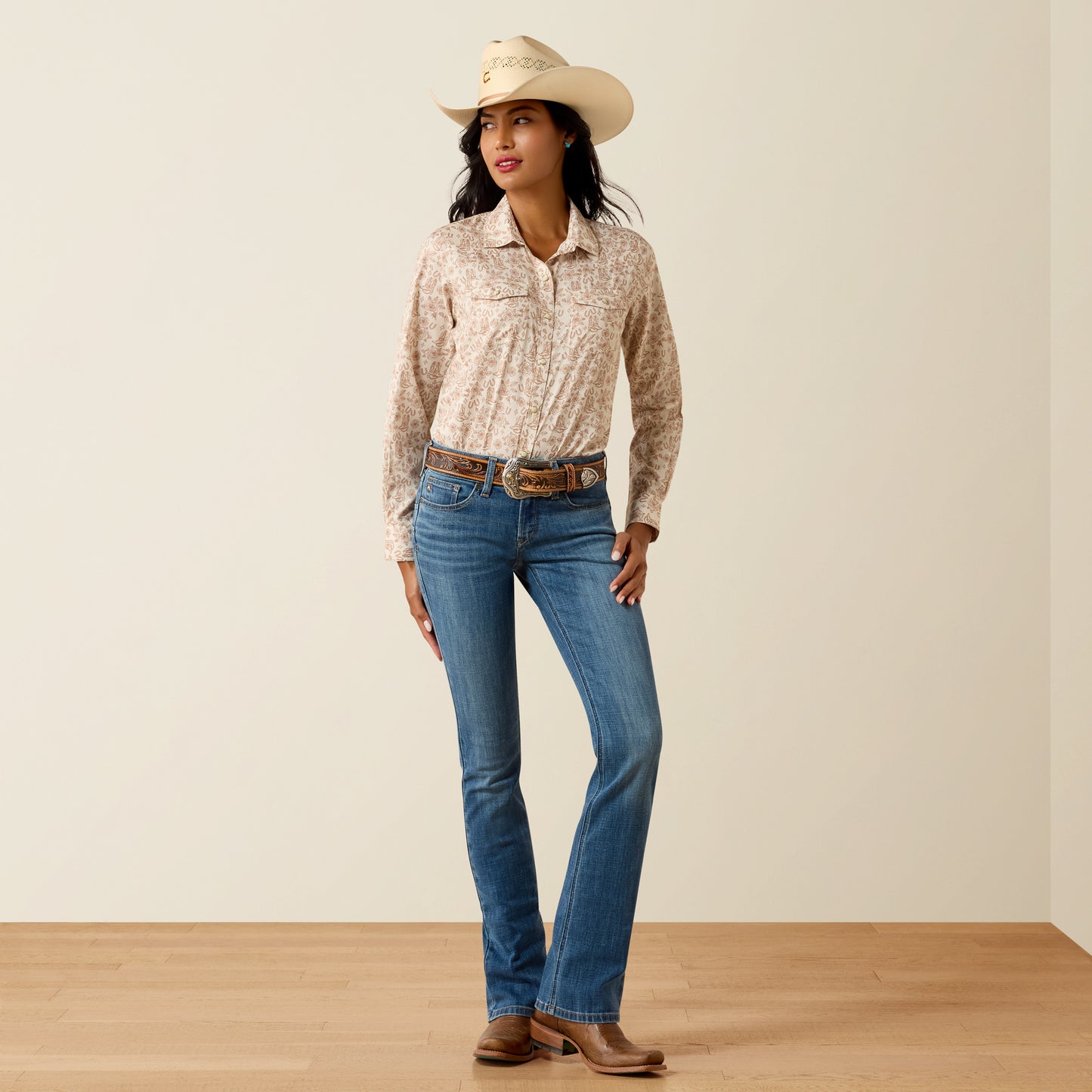 Ariat Women's VentTEK Boots N Roses Western Shirt