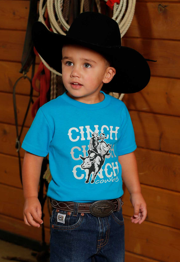 Cinch Infant Boy's Sky Blue Bull Rider T-Shirt