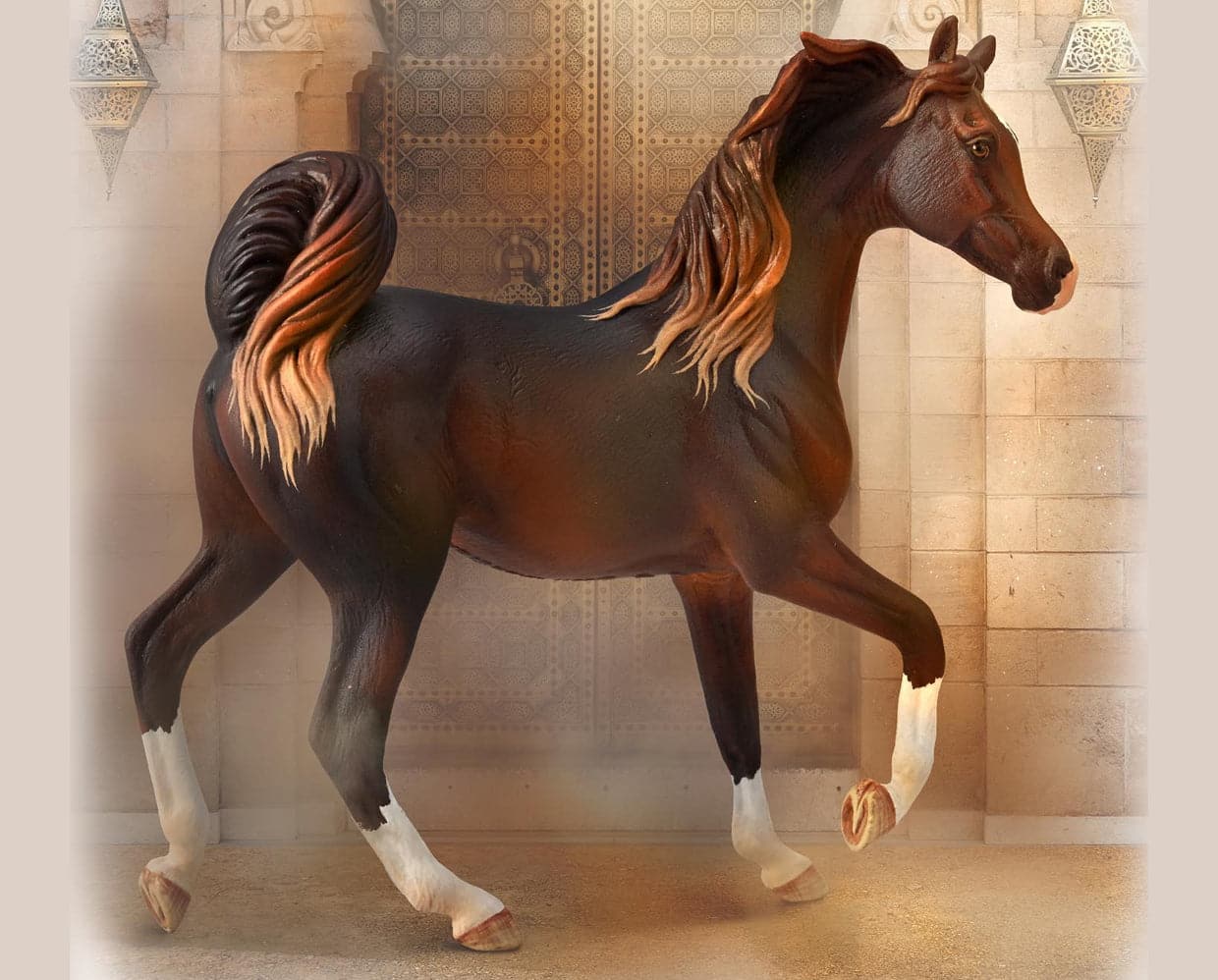 Breyer CollectA "Arabian Mare Liver Chestnut"