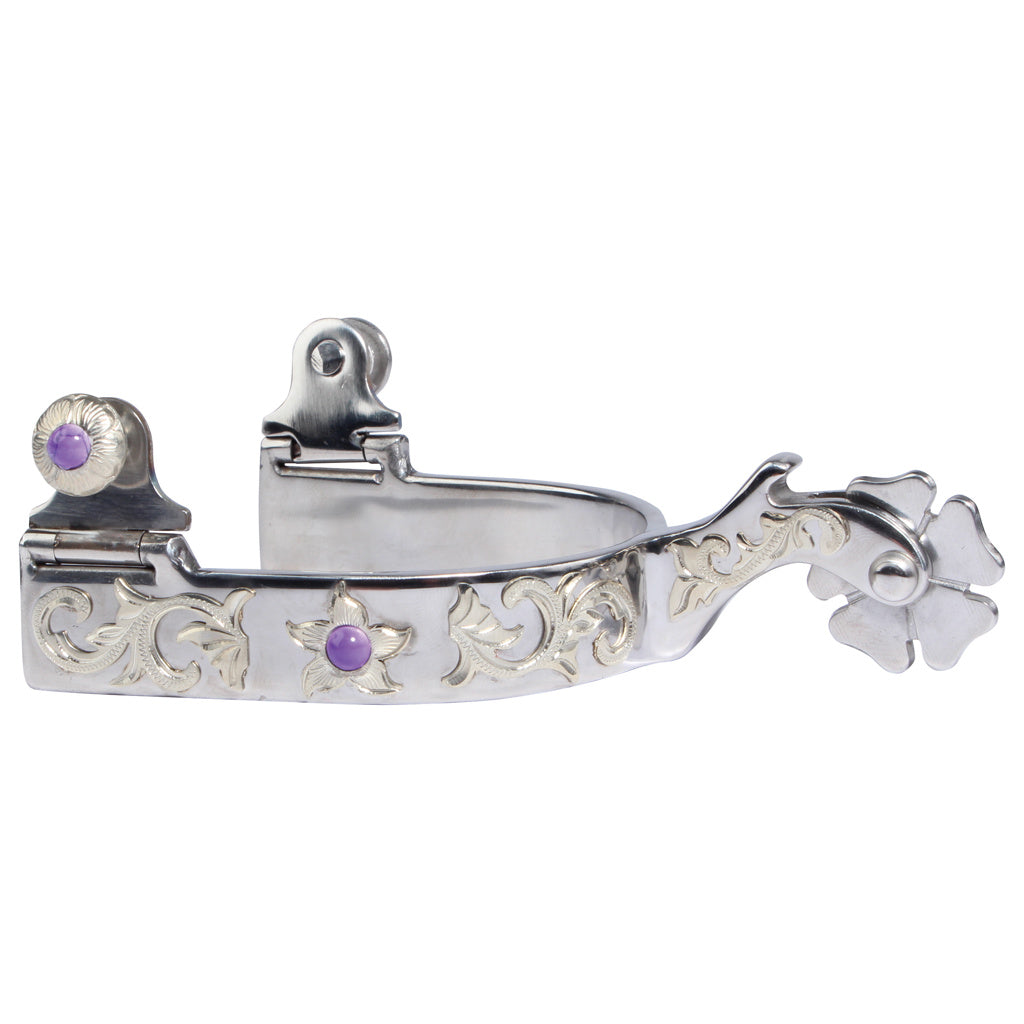Professional's Choice Pozzi Silver Floral Spurs