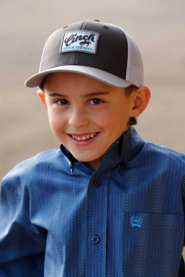 Cinch Boy’s Brown Patch Cap Hats