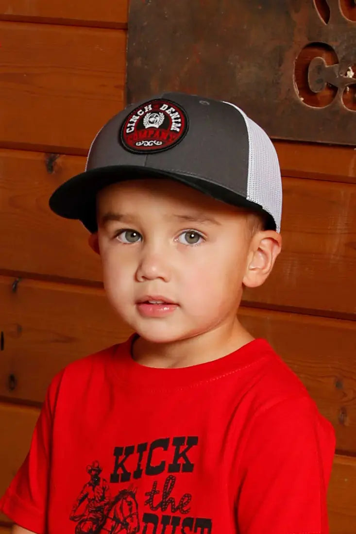 Cinch Boy’s Red Patch Cap Hats