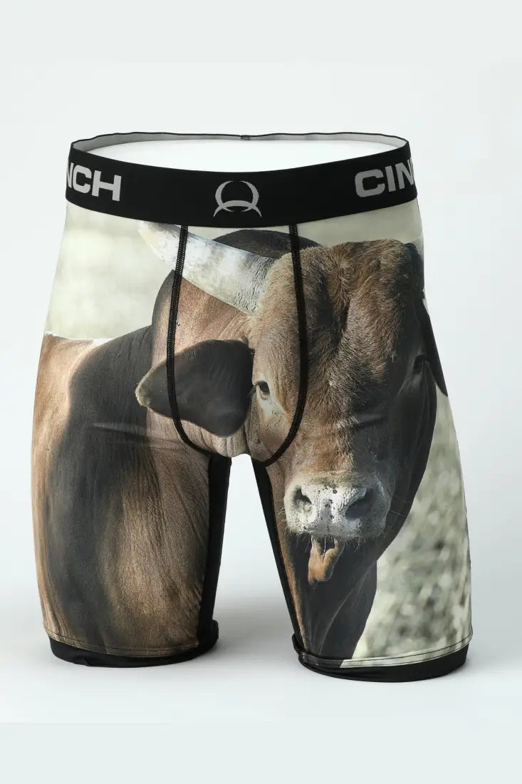 Cinch Men’s 9’’ Boxer Briefs Bull / Small Men’s Boxers