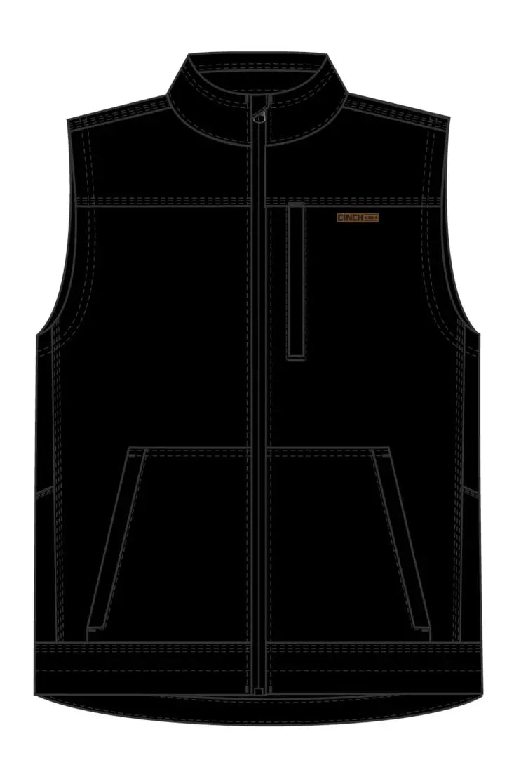 Cinch Men’s Black Canvas Vest Men’s Vest