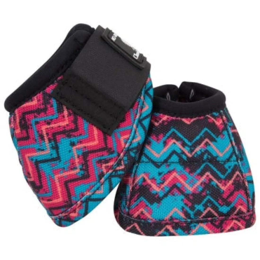 Classic Equine Dy•No Turn™ Bell Boots - Patterns Techno / Small Bell Boots