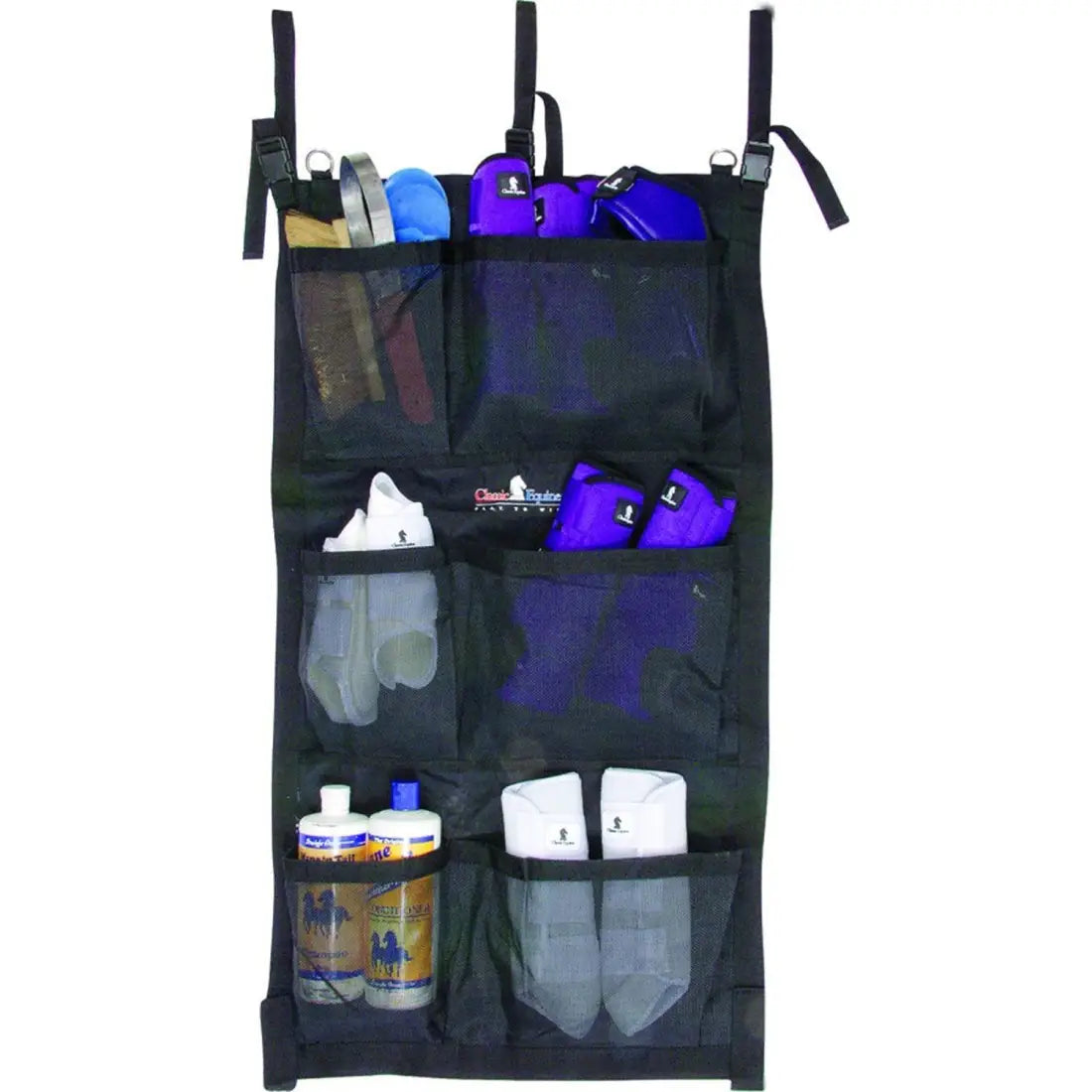 Classic Equine Hanging Groom Case Black Totes