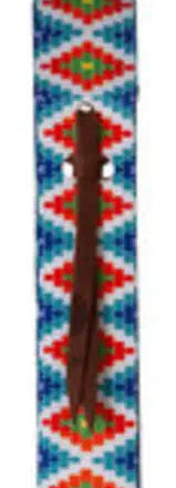 Clearance Mustang ’Beaded’ Fashion Prints Nylon 40’’ Off-Billet with Keeper Beaded Cinch