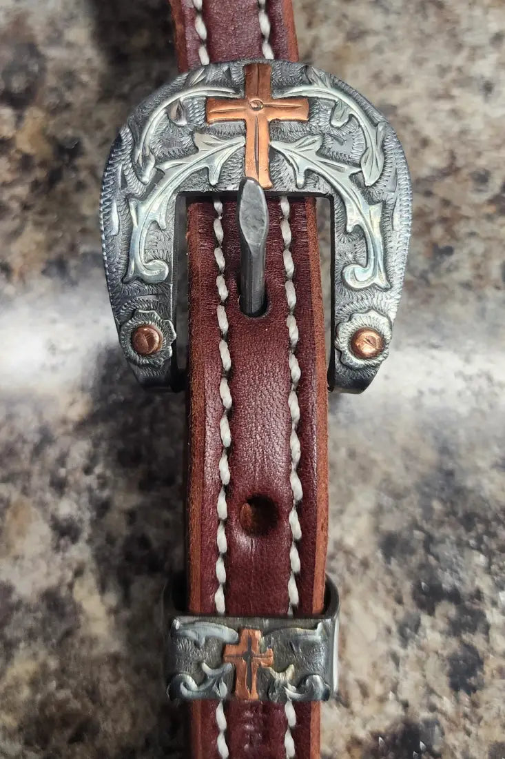 Cowperson Tack Browband Headstall Browband Headstall / Cross & Vine Headstall