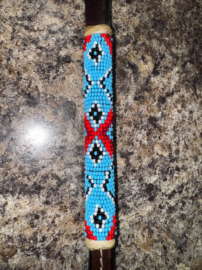 CST Leather Over & Under Whip - Beaded #12 Whip