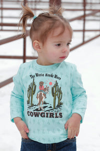 Cruel Girl's Toddler Needs More Cowgirls Long Sleeve T-Shirt