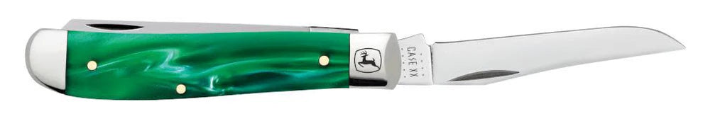Case John Deere Smooth Green Pearl Kirinite® Mini Trapper Knife
