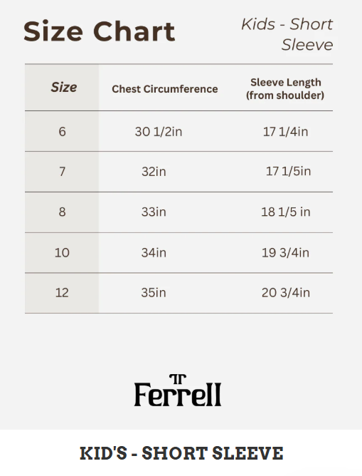 Ferrell Boy's Core Black Short Sleeve Western Shirt