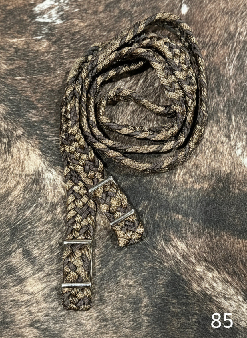 Gale Beebe 9 Strand Barrel Rein 85 / 1’’ / 7.5’ Reins