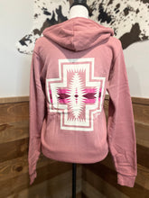 Load image into Gallery viewer, Pendleton Women&#39;s Dusty Rose Aztec Hoodie
