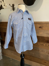 Load image into Gallery viewer, Rock &amp; Roll Boy&#39;s Blue Geo Print Western Shirt
