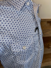 Load image into Gallery viewer, Rock &amp; Roll Boy&#39;s Blue Geo Print Western Shirt
