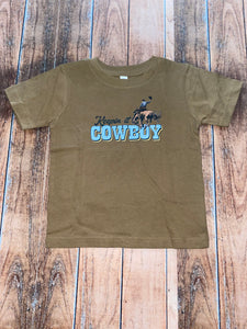 STW Boy's Infant Light Brown Keepin' It Cowboy T-Shirt