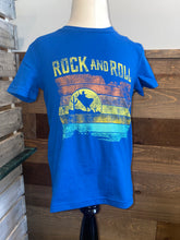 Load image into Gallery viewer, Rock &amp; Roll Boy&#39;s Sunset Bucking Bull Blue T-Shirt
