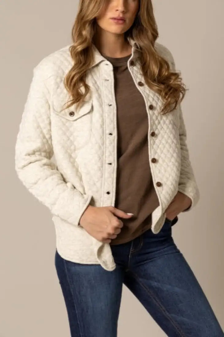 Kimes Ranch Women’s Susie Quilted Button Shirt Jacket Women’s Jacket