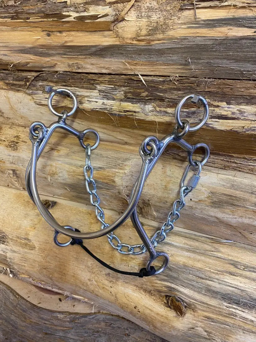 L&W #176 Carl’s Hackamore - Steel Nose Hackamore / Long Bit