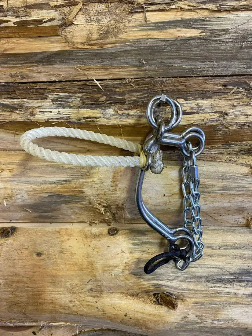 L&W #176R Carl’s Hackamore - Rope Nose Hackamore Bit